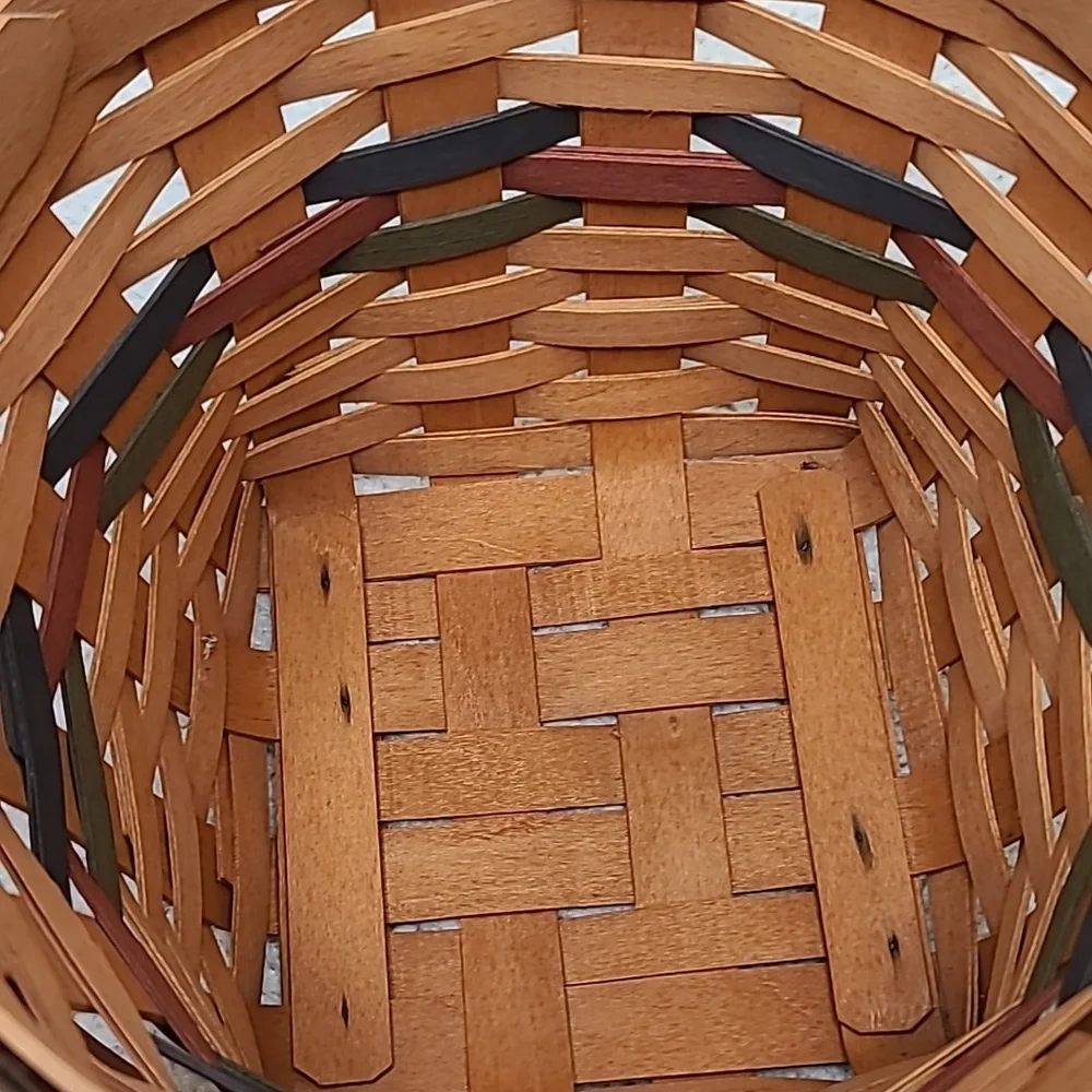 Longaberger Vintage 1996 Shades of Autumn Maple Leaf Basket/Liner/Insert 13935